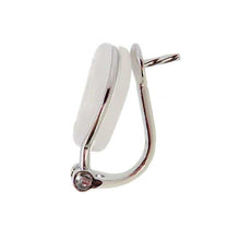 Load image into Gallery viewer, #2 国産 銀製 クリップ式イヤリング 直結 ロジウムプレート