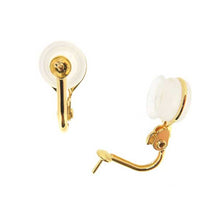 Load image into Gallery viewer, #5 国産 銀製 《ソフト》クリップ式イヤリング 直結 ゴールドプレート