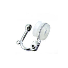 Load image into Gallery viewer, #8 国産 銀製 《ソフト》クリップ式イヤリング ブラ 丸カン付き ロジウムプレート