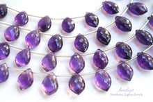 画像をギャラリービューアに読み込む, (半連/1連)宝石質 アメシスト シャンデリアカット マイクロカット