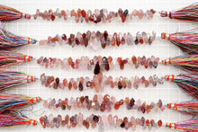 画像をギャラリービューアに読み込む, (半連/1連)上質 非加熱 マルチカラー スピネル タンブルドロップ ラフドロップ