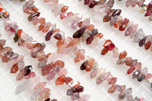 画像をギャラリービューアに読み込む, (半連/1連)上質 非加熱 マルチカラー スピネル タンブルドロップ ラフドロップ