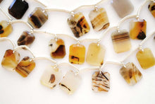 画像をギャラリービューアに読み込む, (No.1-5)モンタナアゲート スライス フェイス穴 スライスカット