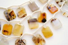 画像をギャラリービューアに読み込む, (No.1-5)モンタナアゲート スライス フェイス穴 スライスカット