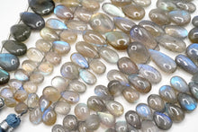 Load image into Gallery viewer, (#19-24)高品質 ラブラドライト スムース ペアシェイプ