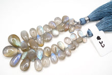 Load image into Gallery viewer, (#19-24)高品質 ラブラドライト スムース ペアシェイプ
