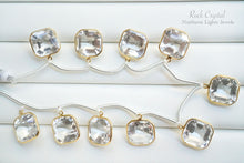 画像をギャラリービューアに読み込む, (2/10粒)宝石質 ロック・クリスタル SV925+K18GP 枠付き 銀製フレーム