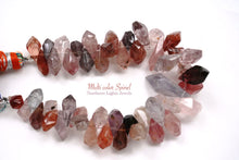 画像をギャラリービューアに読み込む, (半連/1連)上質 非加熱 マルチカラー スピネル タンブルドロップ ラフドロップ
