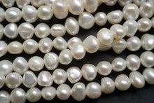 Load image into Gallery viewer, (86-90 grains per row) Freshwater pearl green small baroque @ 18 yen