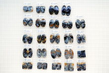 画像をギャラリービューアに読み込む, (No.1-48)上質 ピーターサイト ペア 穴あり ルース カボション(裏フラット)