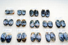 画像をギャラリービューアに読み込む, (No.1-48)上質 ピーターサイト ペア 穴あり ルース カボション(裏フラット)