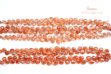 Load image into Gallery viewer, (Half Strand/1 Strand) High Quality Tanzanian Sunstone Large Button Cut