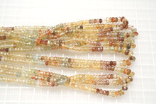 画像をギャラリービューアに読み込む, (半連/1連)宝石質 マルチカラージルコン ファセットロンデル/ボタン 44cm