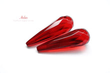 Load image into Gallery viewer, (No.1-3)琥珀 アンバー 片穴あき ペア ルース