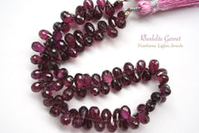 画像をギャラリービューアに読み込む, 宝石質 ロードライトガーネット 19cm 小粒 ファセットドロップ