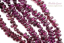 画像をギャラリービューアに読み込む, 宝石質 ロードライトガーネット 19cm 小粒 ファセットドロップ