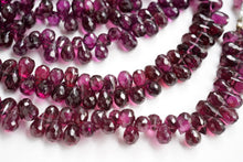 画像をギャラリービューアに読み込む, 宝石質 ロードライトガーネット 19cm 小粒 ファセットドロップ
