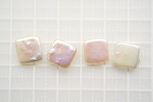 画像をギャラリービューアに読み込む, (すっきり/ぽってり)淡水パール ペア スクエア 四角形 穴なし ルース