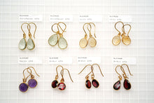 画像をギャラリービューアに読み込む, (No.14-22)宝石質 ジェムストーン ルース 銀製フレーム(K18GP) ピアス