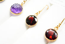 画像をギャラリービューアに読み込む, (No.14-22)宝石質 ジェムストーン ルース 銀製フレーム(K18GP) ピアス