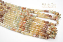 画像をギャラリービューアに読み込む, (半連/1連)宝石質 マルチカラージルコン ファセットロンデル/ボタン 44cm