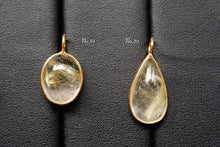 Load image into Gallery viewer, (No.46-60)宝石質 ジェムストーン ルース 銀製フレーム(K18GP) ペンダントトップ