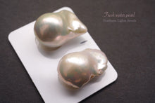 画像をギャラリービューアに読み込む, (バラ/ペア)高品質 淡水 パール オイスター バロック 白 穴なし ルース