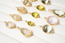 Load image into Gallery viewer, (No.46-60)宝石質 ジェムストーン ルース 銀製フレーム(K18GP) ペンダントトップ