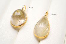 Load image into Gallery viewer, (No.46-60)宝石質 ジェムストーン ルース 銀製フレーム(K18GP) ペンダントトップ