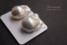 画像をギャラリービューアに読み込む, (バラ/ペア)高品質 淡水 パール オイスター バロック 白 穴なし ルース