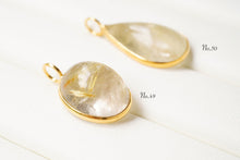 Load image into Gallery viewer, (No.46-60)宝石質 ジェムストーン ルース 銀製フレーム(K18GP) ペンダントトップ