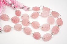 画像をギャラリービューアに読み込む, グァバクォーツ フラワーカービング アンイーブンシェイプ ダブルホール