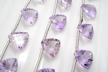 画像をギャラリービューアに読み込む, 宝石質 ピンク アメシスト トリリオン バックカービング