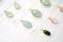 画像をギャラリービューアに読み込む, (No.81-95)宝石質 ジェムストーン ルース 銀製フレーム(K18GP) ペンダントトップ