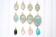 画像をギャラリービューアに読み込む, (No.81-95)宝石質 ジェムストーン ルース 銀製フレーム(K18GP) ペンダントトップ