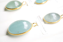 画像をギャラリービューアに読み込む, (No.81-95)宝石質 ジェムストーン ルース 銀製フレーム(K18GP) ペンダントトップ