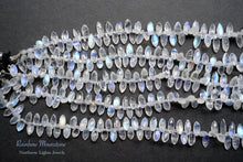 画像をギャラリービューアに読み込む, (半連/1連)レインボームーンストーン 25cm ファセットマーキス