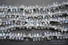 画像をギャラリービューアに読み込む, (半連/1連)レインボームーンストーン 25cm ファセットマーキス