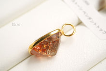 画像をギャラリービューアに読み込む, (No.101-113)宝石質 ジェムストーン ルース 銀製フレーム(K18GP) ペンダントトップ