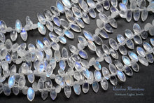 画像をギャラリービューアに読み込む, (半連/1連)レインボームーンストーン 25cm ファセットマーキス