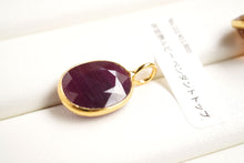 画像をギャラリービューアに読み込む, (No.101-113)宝石質 ジェムストーン ルース 銀製フレーム(K18GP) ペンダントトップ