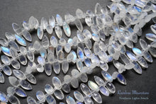 画像をギャラリービューアに読み込む, (半連/1連)レインボームーンストーン 25cm ファセットマーキス