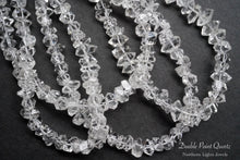 Load image into Gallery viewer, (Half Strand/1 Strand) Small Herkimer Quartz Rock Crystal Rough Rock Double Sword