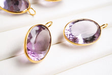 画像をギャラリービューアに読み込む, (No.101-113)宝石質 ジェムストーン ルース 銀製フレーム(K18GP) ペンダントトップ