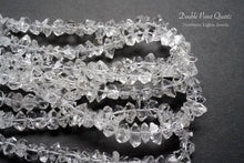 Load image into Gallery viewer, (Half Strand/1 Strand) Small Herkimer Quartz Rock Crystal Rough Rock Double Sword
