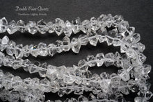 Load image into Gallery viewer, (Half Strand/1 Strand) Small Herkimer Quartz Rock Crystal Rough Rock Double Sword