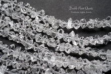 Load image into Gallery viewer, (Half Strand/1 Strand) Small Herkimer Quartz Rock Crystal Rough Rock Double Sword