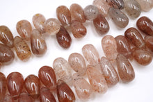 画像をギャラリービューアに読み込む, レッドモスクォーツ スムースドロップ