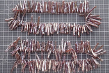 Load image into Gallery viewer, (半連/1連)高品質 パープルゴールド びわ風/スティック 22-30×4mm