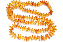 Load image into Gallery viewer, (半連/1連)琥珀 バルチック アンバー タンブル(平)ネックレス